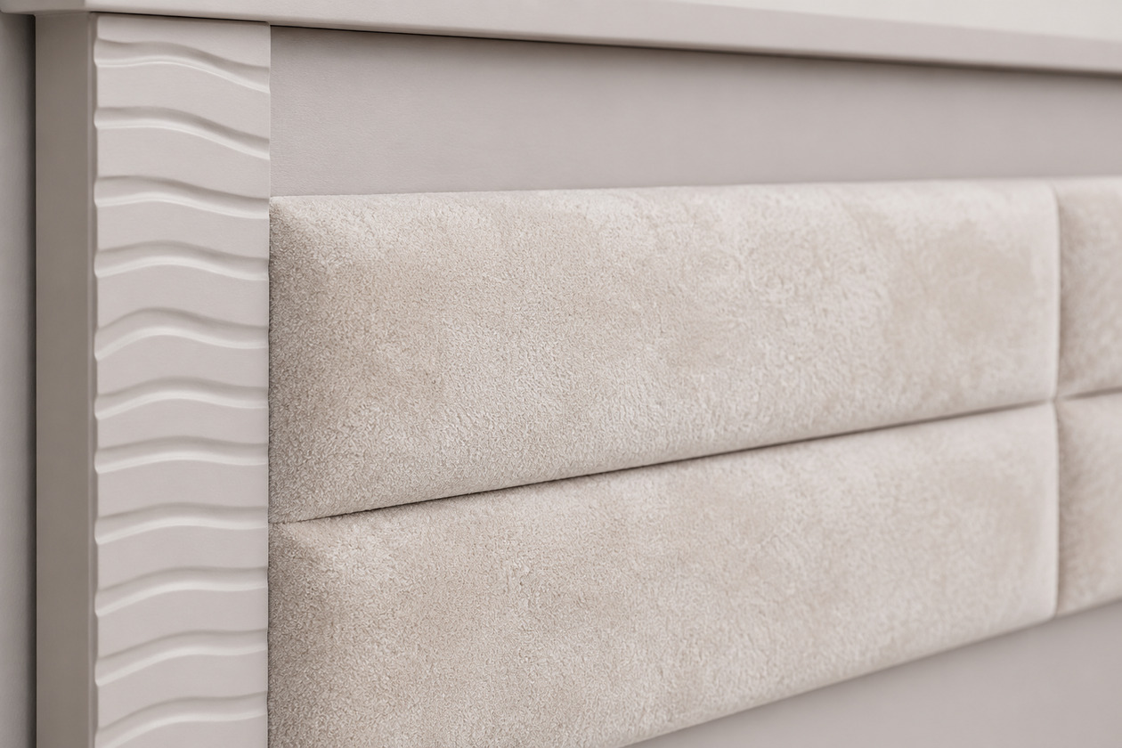 Кровать 1,2 КР-08 с настилом ЛДСП с кромкой Монако