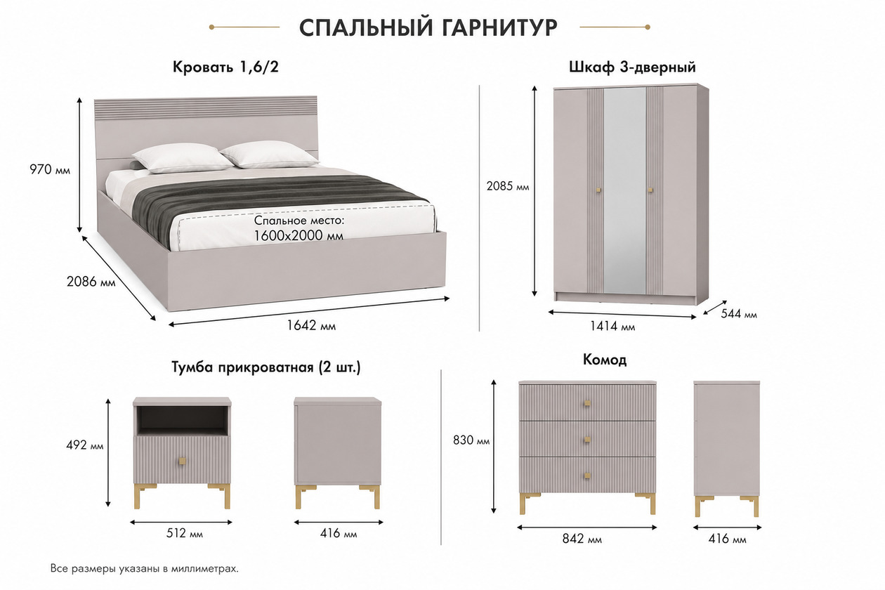 Спальня Модена ОЛМ